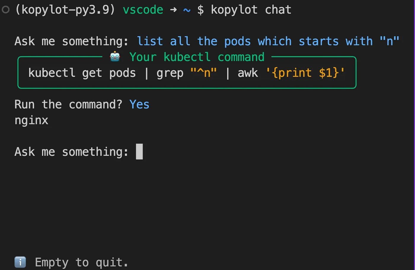 KoPylot audit command